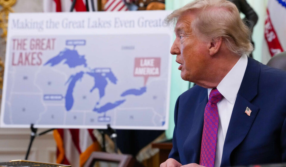 Trump signs order to rename Lake Ontario 'Lake America' amid Canada trade war