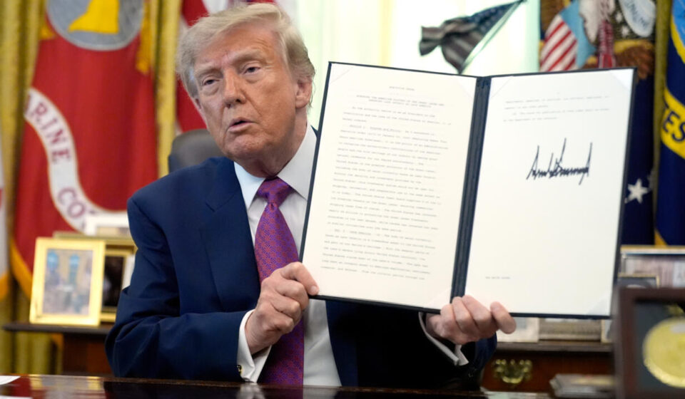 Trump signs order to rename Lake Ontario to 'Lake America' as Carney pushes back