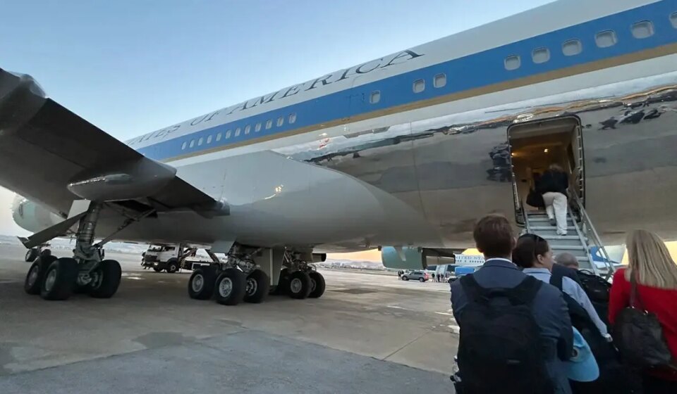 Trump's Air Force One decoy flight escorted by fighter jets to UK