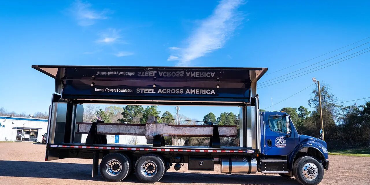 Tunnel to Towers Foundation tours the US with South Tower steel beam