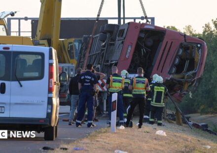Twelve killed as Polish bus veers off Hungarian motorway