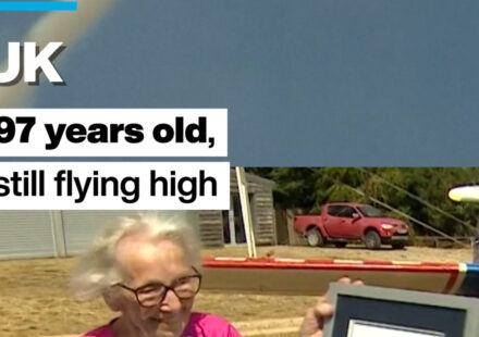 UK: 97-year-old woman breaks her own record for oldest wing walker