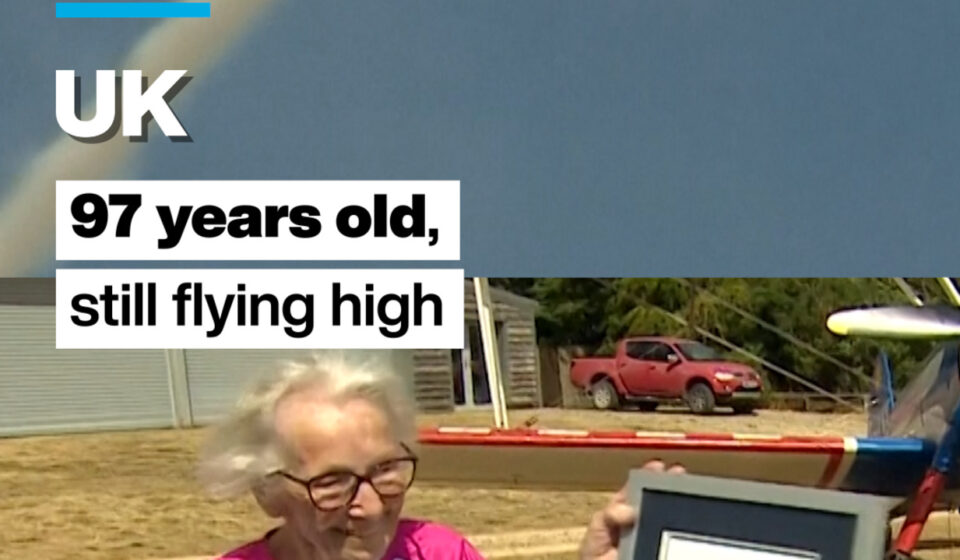 UK: 97-year-old woman breaks her own record for oldest wing walker