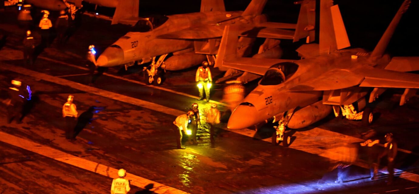 U.S. strikes Iranian rocket launchers near Strait of Hormuz