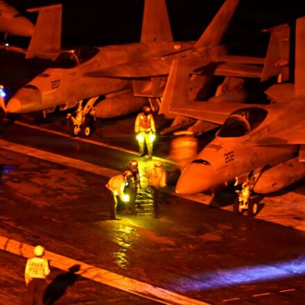 U.S. strikes Iranian rocket launchers near Strait of Hormuz