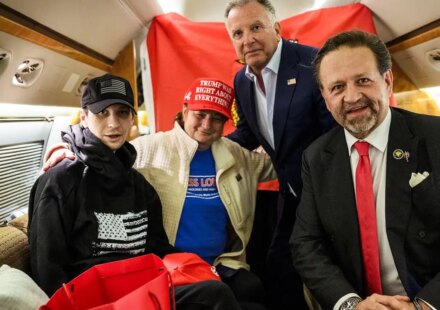 Video shows Robert Gilman returning to US soil after release from Russia