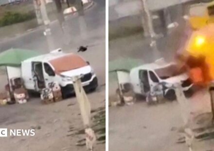 Video shows Russian drone chasing Ukrainian street vendor in 'human safari' attack