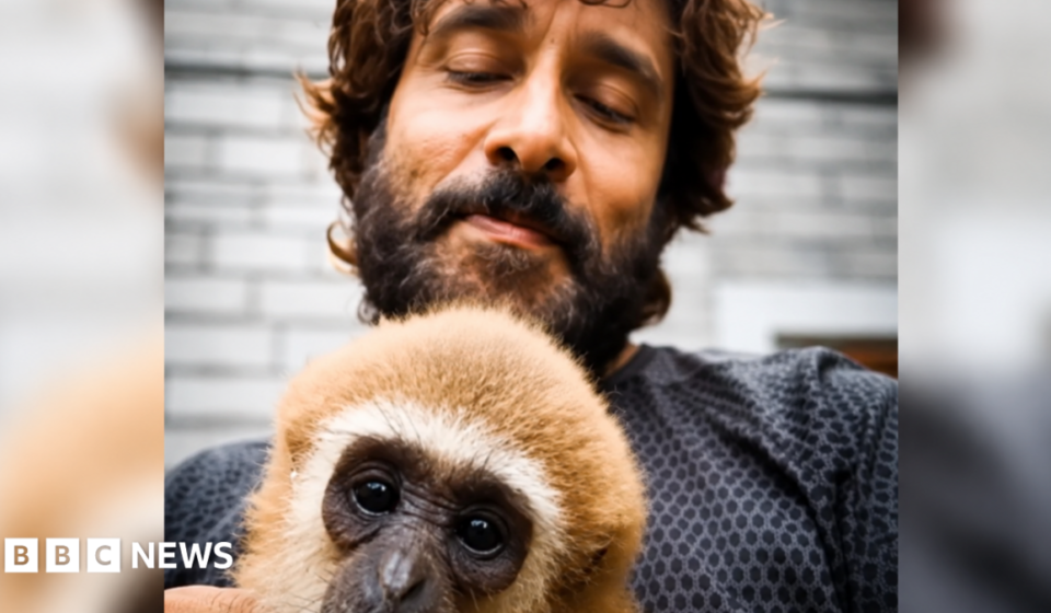 Vikram's viral video with lar gibbon sparks India wildlife investigation