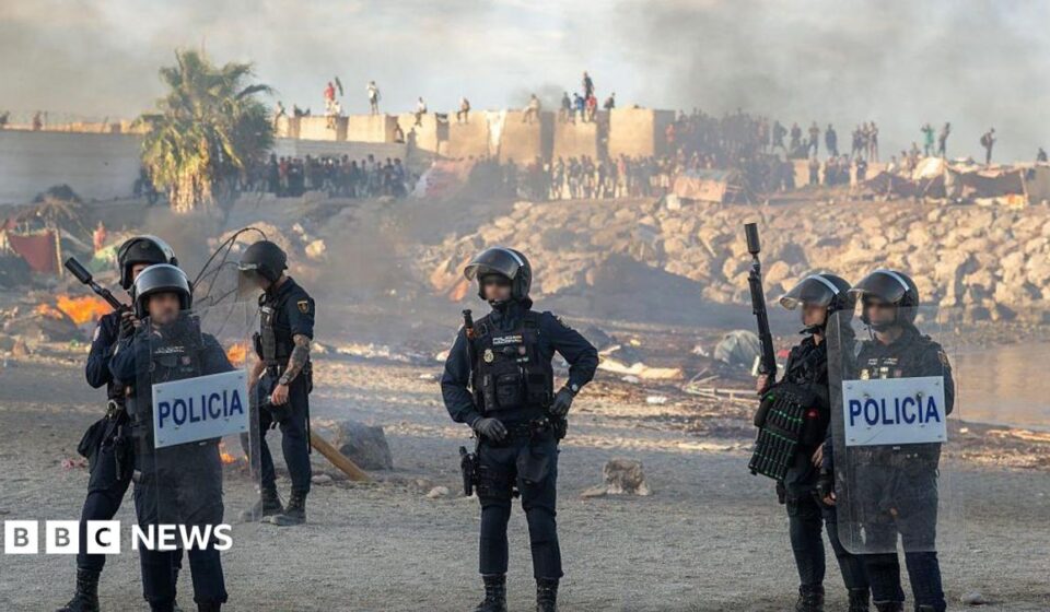 Violence breaks out in Ceuta as migrant crisis continues