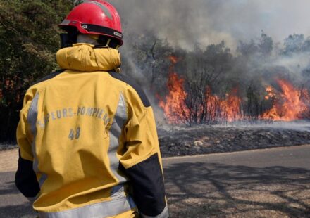Wildfire rages in southern France, forcing evacuations