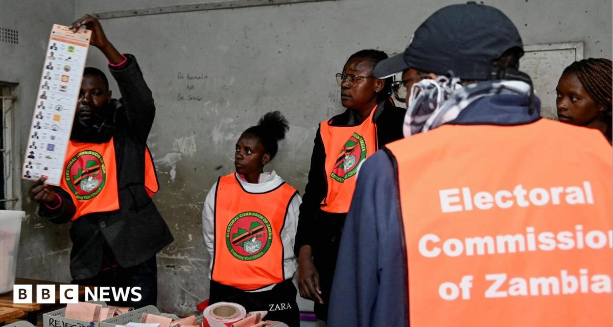 Zambia elections: Top opposition figures arrested days after presidential vote