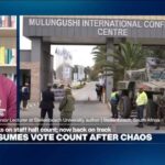 Zambia resumes vote count after pause over violence