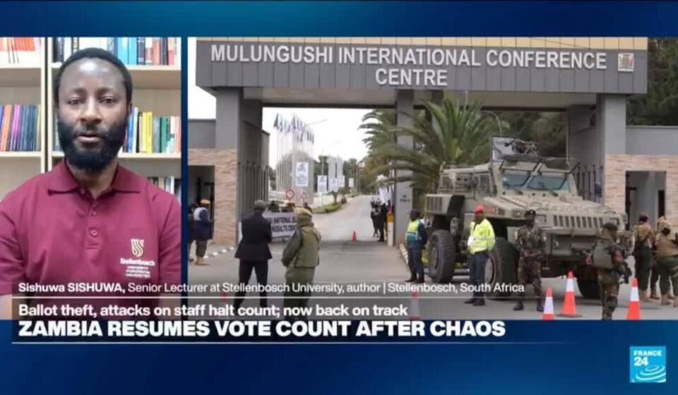 Zambia resumes vote count after pause over violence