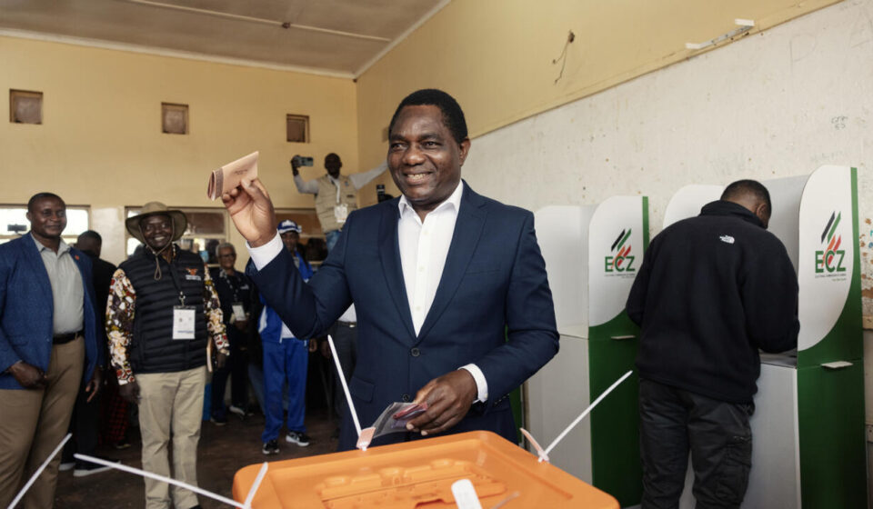 Zambia's president Hichilema wins re-election with big economic promises
