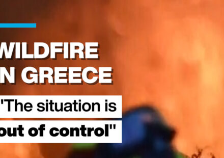 "The situation is out of control": Greek firefighters battle wildfire for fourth day