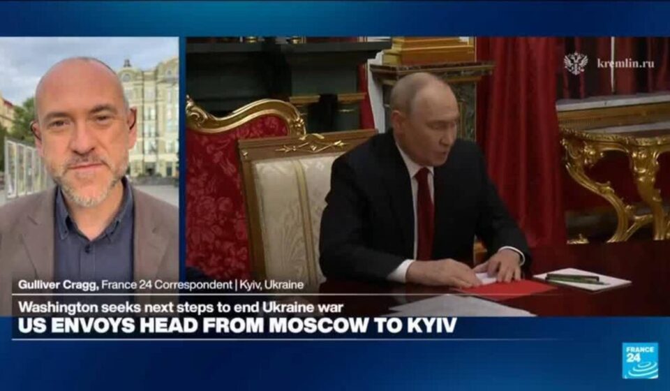 'A bad sign': US envoys head to Kyiv after three-hour talks with Putin