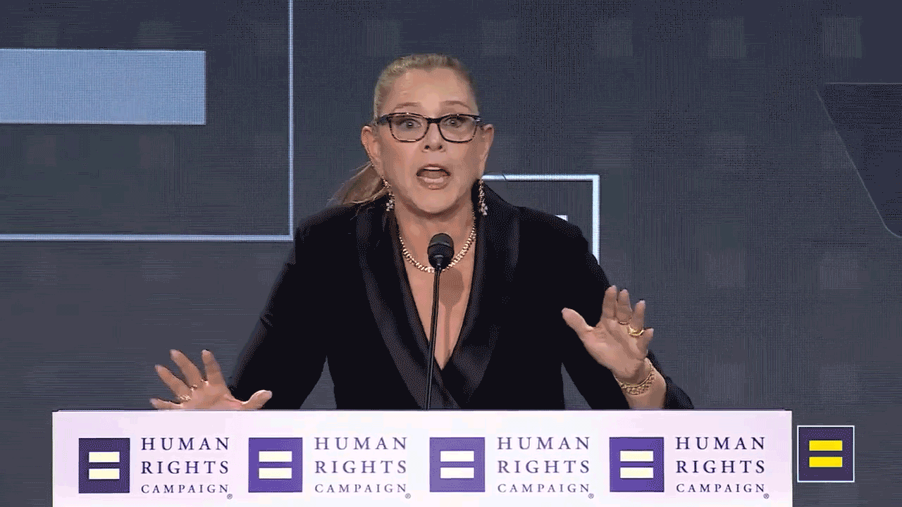 Actress Camryn Manheim complains about having straight son at HRC event