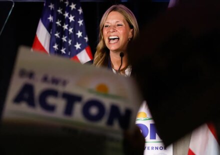 Armed man lunges at Ohio gov candidate Amy Acton at Canfield Fair