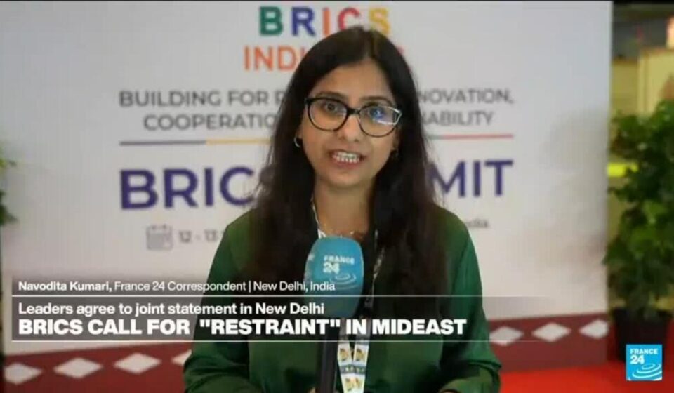 BRICS nations urge 'maximum restraint' in Middle East war