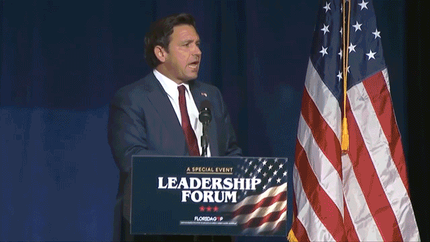 DeSantis accuses heckler of being paid by Soros at Florida GOP event