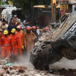 Dozens feared trapped in collapsed building in Delhi