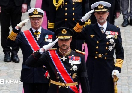Europe's royalty pay respects to King Harald V in Norway