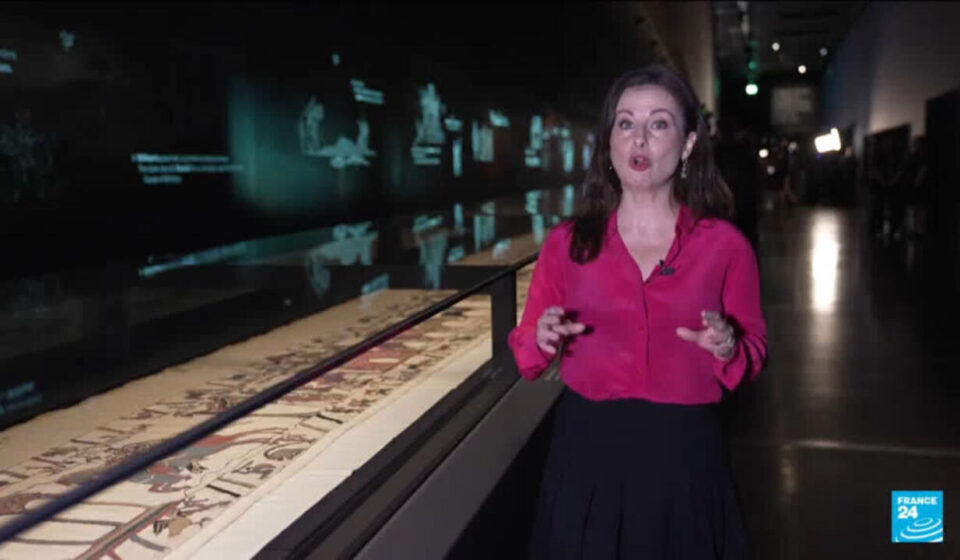 FRANCE 24 report: Bayeux Tapestry fever grips UK as sold-out exhibition opens