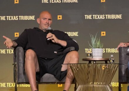 Fetterman accidentally calls himself a 'lifelong Republican' at event