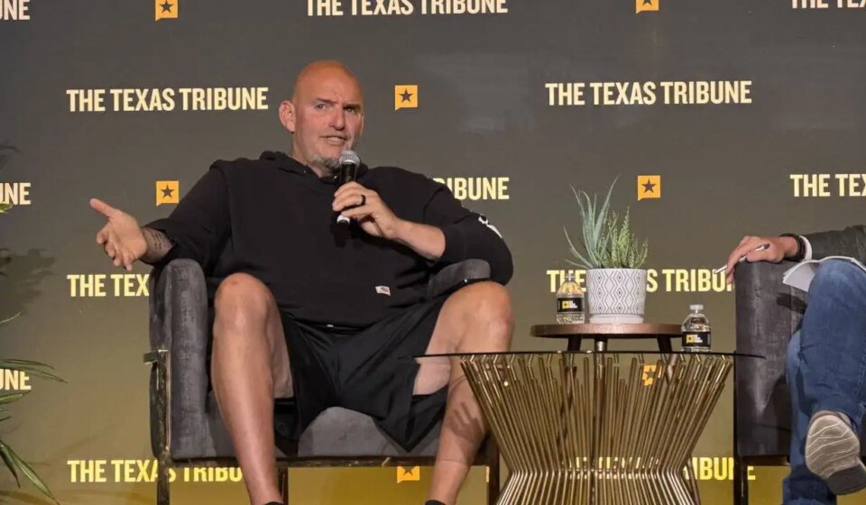 Fetterman accidentally calls himself a 'lifelong Republican' at event