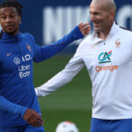 France's new coach Zinedine Zidane leads first training session