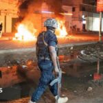 Gambia's President Adama Barrow urges calm after violent blackout protests