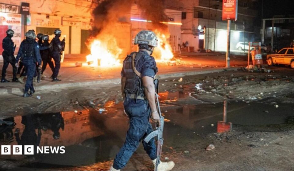 Gambia's President Adama Barrow urges calm after violent blackout protests