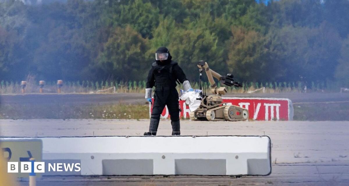 Germany says Russia behind Leipzig airport drone attack