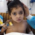 Girl has multiple surgeries to control infections after strike in Gaza