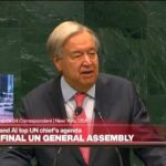 Guterres delivers 'message to superpowers' in last UN General Assembly speech