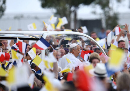 Huge crowds cheer Pope Leo along Champs-Elysees ahead of Paris mass