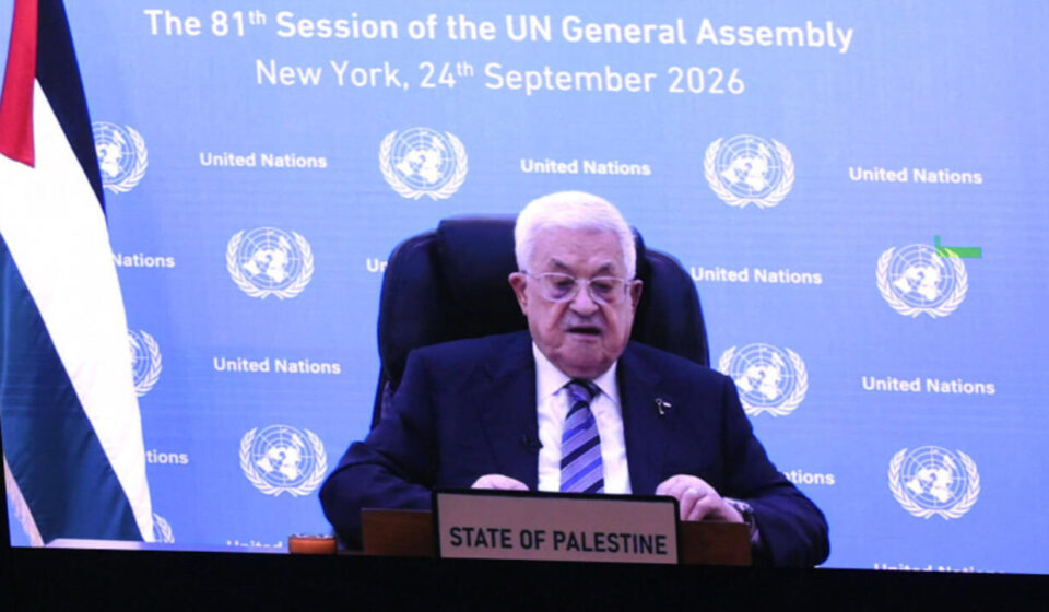 Israeli policies threaten 'life and existence' of Palestinians, Abbas tells UN