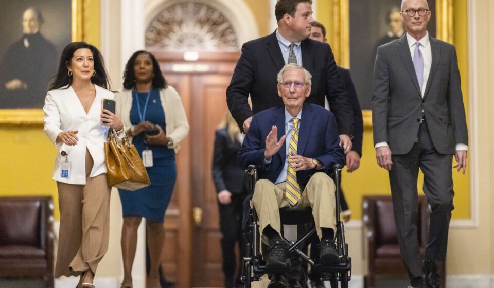 Mitch McConnell returns to Senate after three-month health absence