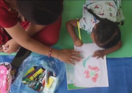 Nepal: Temporary education centres help flood-displaced children