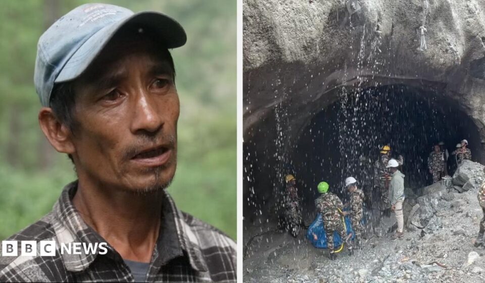 Nepal: Tunnel rescuers hunt for survivors with rafts and drone