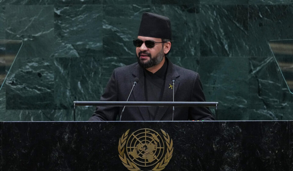Nepal’s catastrophic floods were ‘warning to the world,’ PM Shah tells UN