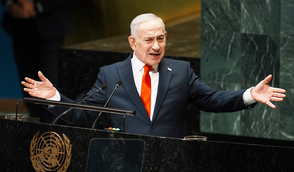 Netanyahu calls UN delegates moral cowards at UN General Assembly