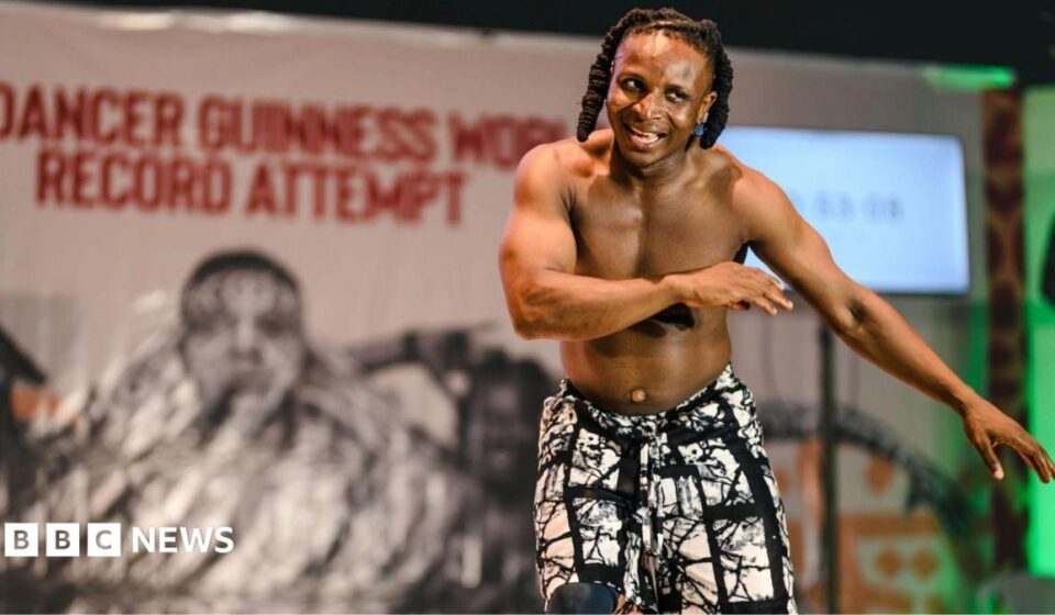 Nigeria's Ben Dancer dances non-stop for seven days in world record bid