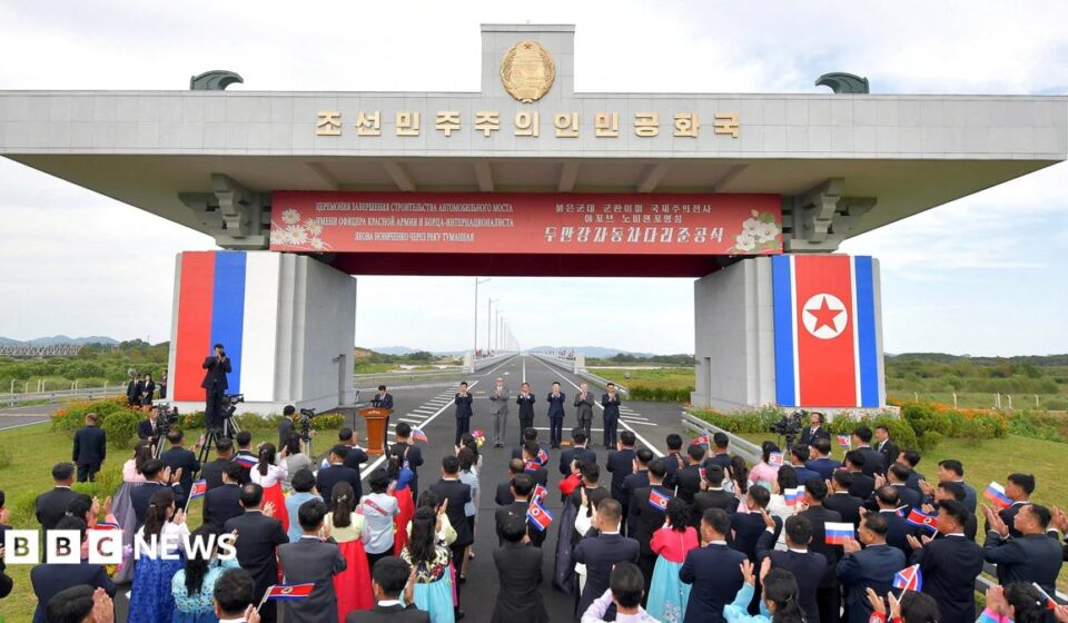 North Korea and Russia open first road bridge linking the two countries