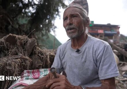 'Nothing but mud and silt' - the village swept away by deadly floods in Nepal