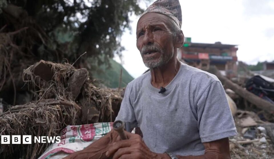 'Nothing but mud and silt' - the village swept away by deadly floods in Nepal
