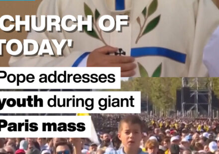 Pope Leo XIV addresses youth at giant Paris Mass