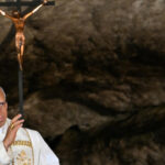 Pope Leo XIV visits Lourdes after giant Paris mass to meet clergy abuse victims
