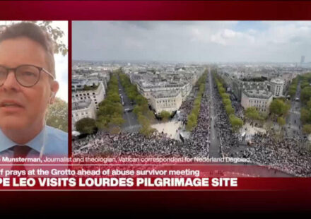 Pope Leo continues his visit to France in Lourdes