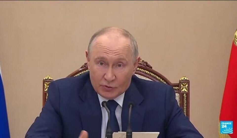 Putin says Europe is 'preparing for war'